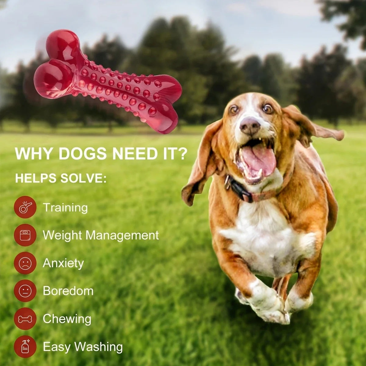 Natural Rubber Chew Toy Suitable For Aggressive Dogs - Durable And Long-Lasting