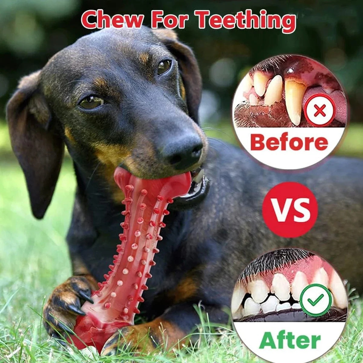 Natural Rubber Chew Toy Suitable For Aggressive Dogs - Durable And Long-Lasting