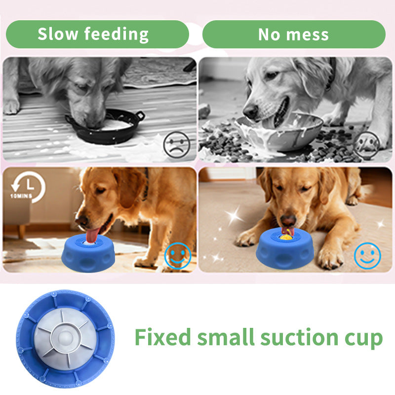 Dog Liquid Lick Bow Dog Slow-Feeding Plate