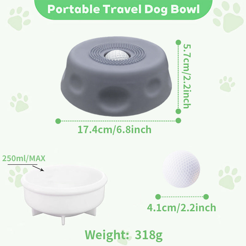 Dog Liquid Lick Bow Dog Slow-Feeding Plate